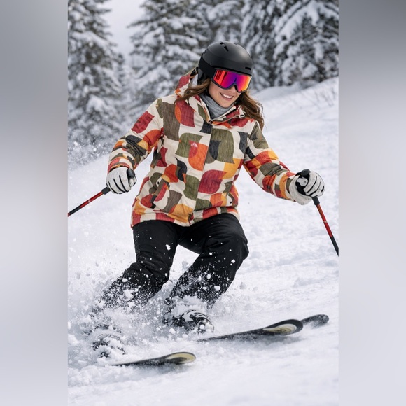 Roxy Winter Coat Zip 5000 Snowboard Ski Jacket Size M